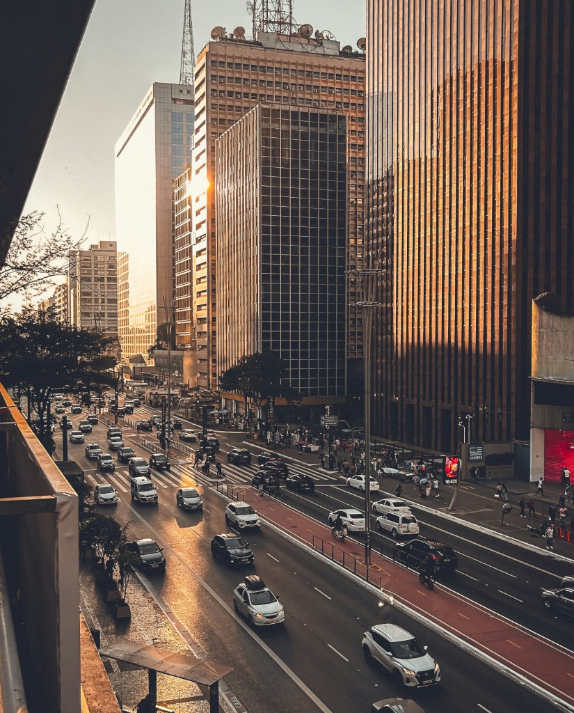 Avenida Paulista at sunset, São Paulo